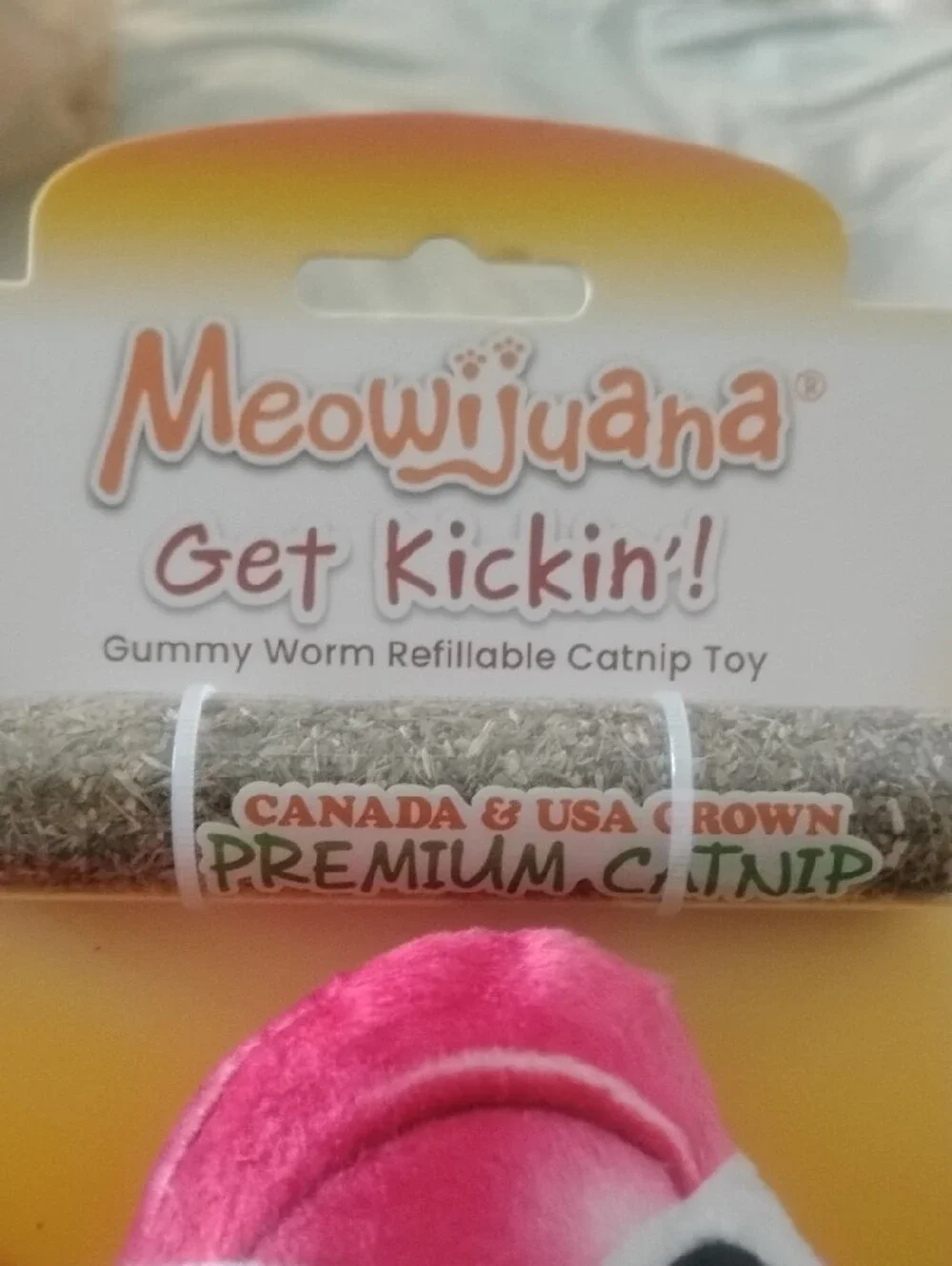 Gummy Worm Cat Kicker With Cat-nip